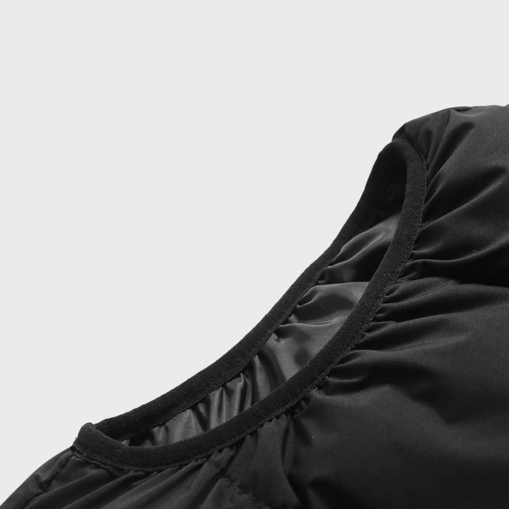 Black Mens Puffer Vest - Picture 3 of 5